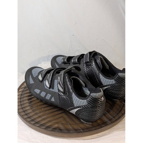 Gavin Cycling Shoes Black Grey Triple Strap Road Mountain Bike Mens Size 10 eu45 - Picture 3 of 11